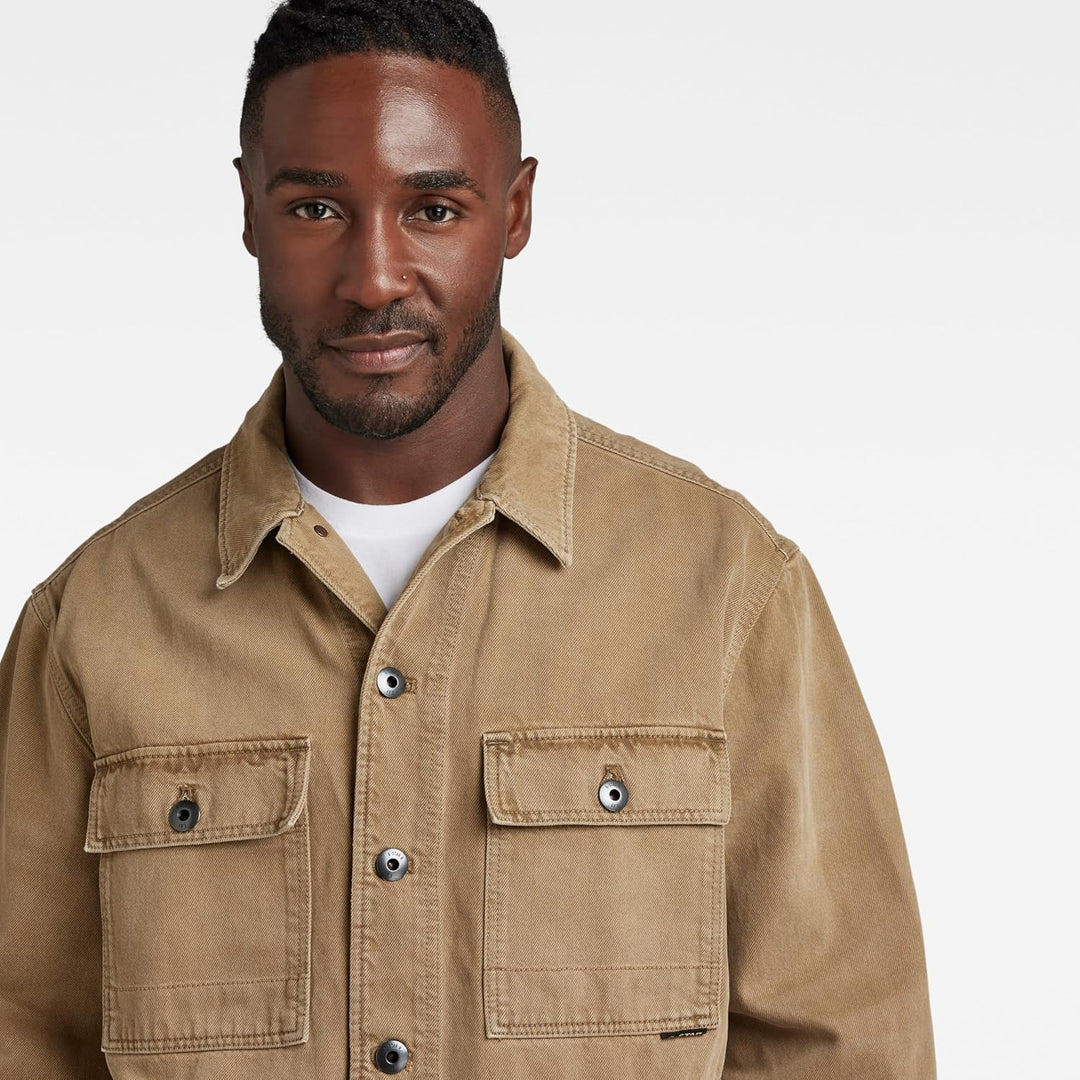 G-STAR Herren Chore Unisex Workwear Jacket Evergreen XL Braun (Rainbow Dk Toggee Gd D23019-d300-g040