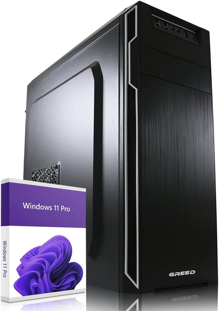 GREED® Multimedia PC mit Intel Core i7 4790 - Schneller Rechner + Computer für Büro & Home Office mi