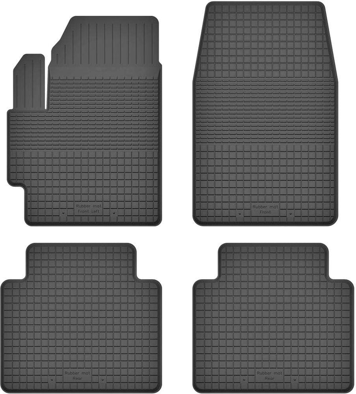 Fussmatten Vorne, Hinten 4er Set für Nissan Note 2 E12 ab 2012 Gummi Gumimatten, Vorne, Hinten