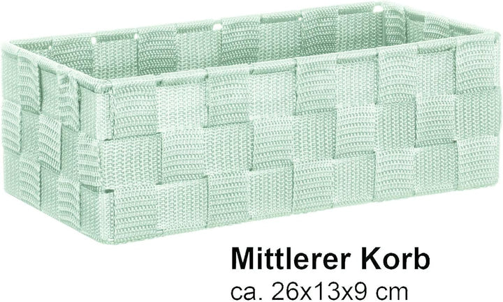 Brandsseller 4er Set Aufbewahrungsboxen - 28x28x10 cm, 26x13x9 cm, 13x13x9 cm (2x) – eckige Regalkör