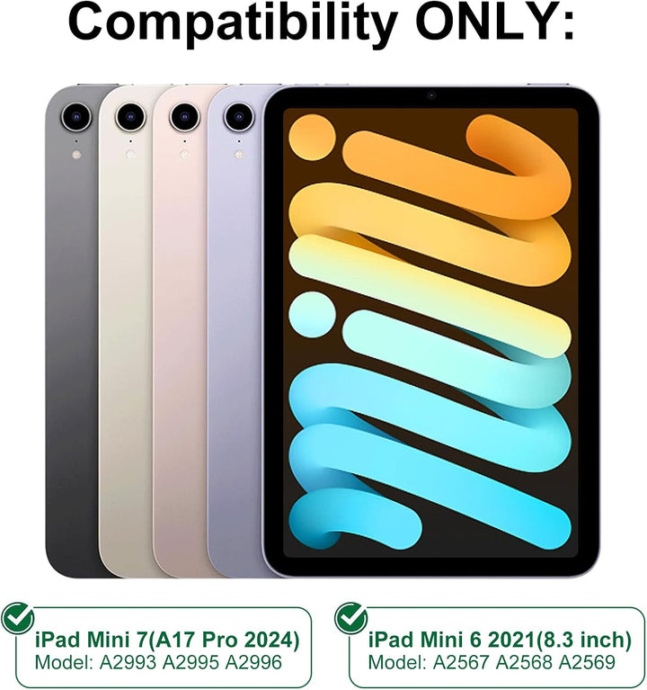 Tastatur für iPad mini 7 (A17 pro) 2024/Mini 6 2021 8.3 Zoll, QWERTZ Deutsches Tastatur Magnetische