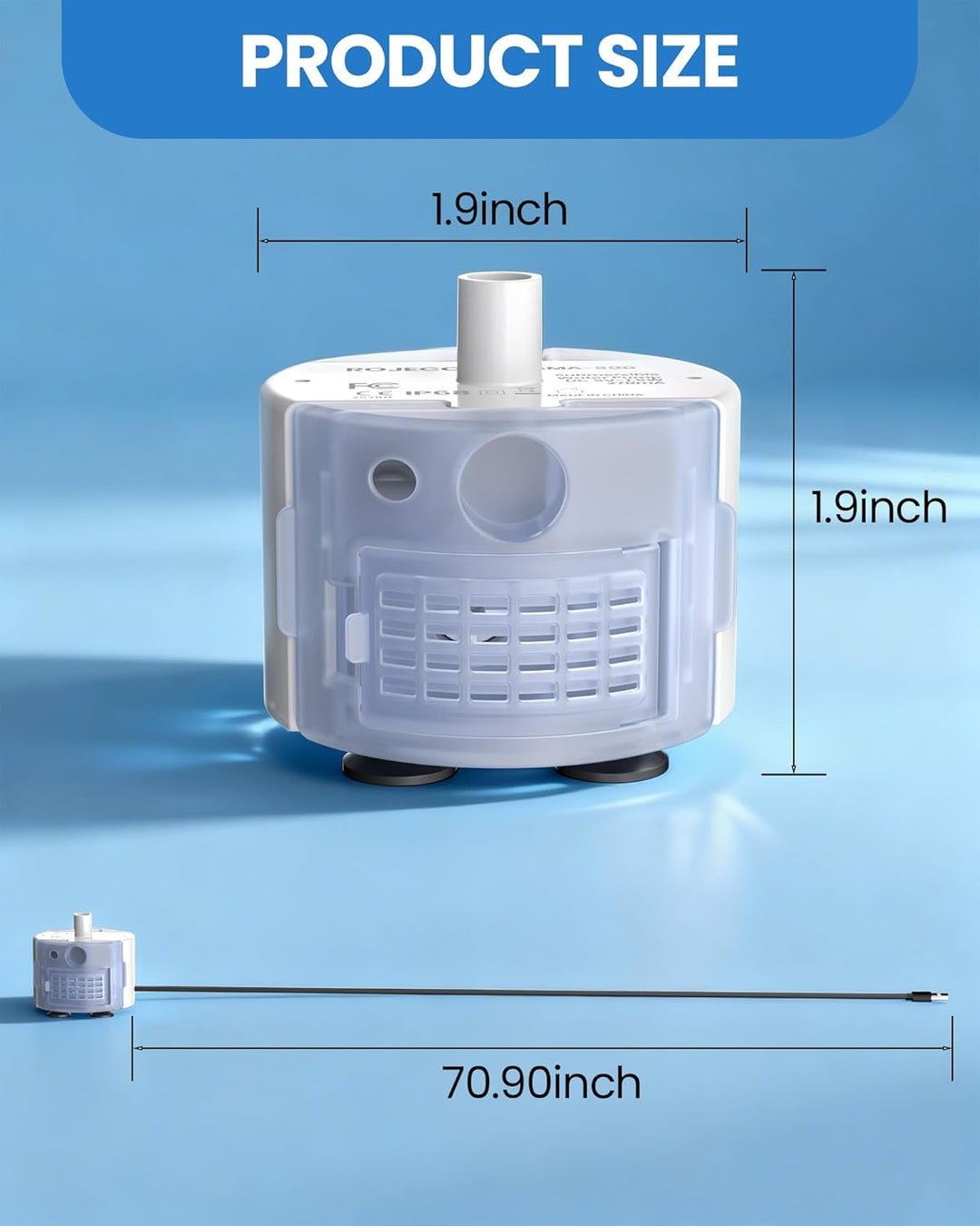 Ersatzpumpe für TOMXCUTE Katze Trinkbrunnen Super Leise, 5V, 1.5W, Pumpe