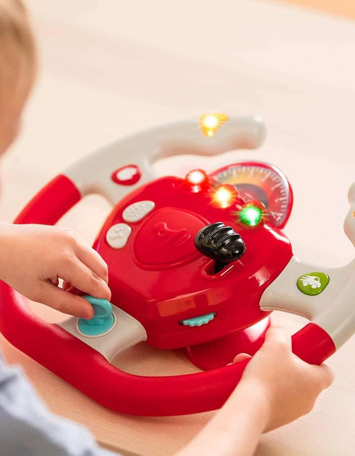 Battat – Geared To Steer – Interaktives Lenkrad – Tragbares Auto-Spielzeug – Kinderspiele & Lieder –