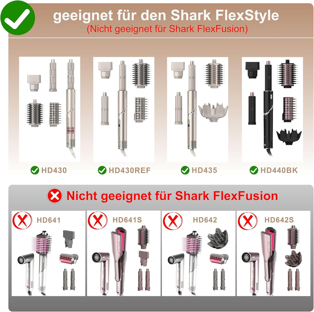 Haartrocknerhalter für Shark Flex Style, Wandhalterung, kompatibel mit Shark FlexStyle, Lockenstab O