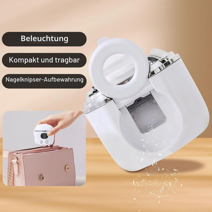 Nagelfräser, Elektrischer Nagelknipser 2 in 1 Polieren Automatisch Nagelschleifer Elektrisch, Elektr