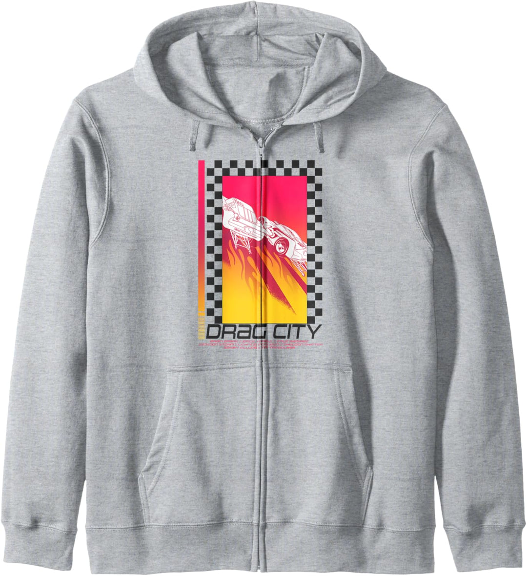 Disney Pixar Cars Drag City Flames Poster Kapuzenjacke