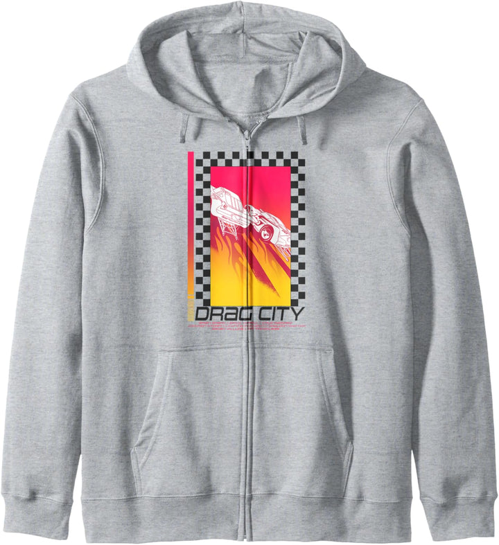 Disney Pixar Cars Drag City Flames Poster Kapuzenjacke