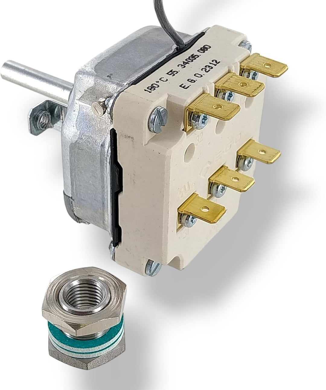 DL-pro Thermostat 95-180° für EGO 55.34035.080 5534035080 mit Stopfbuchse für Fritteuse