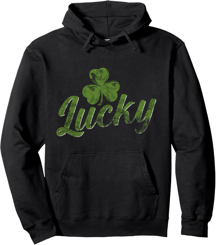Lucky Shamrock Irish Shirt - St Pattys Day Kleeblatt Drunk Pullover Hoodie
