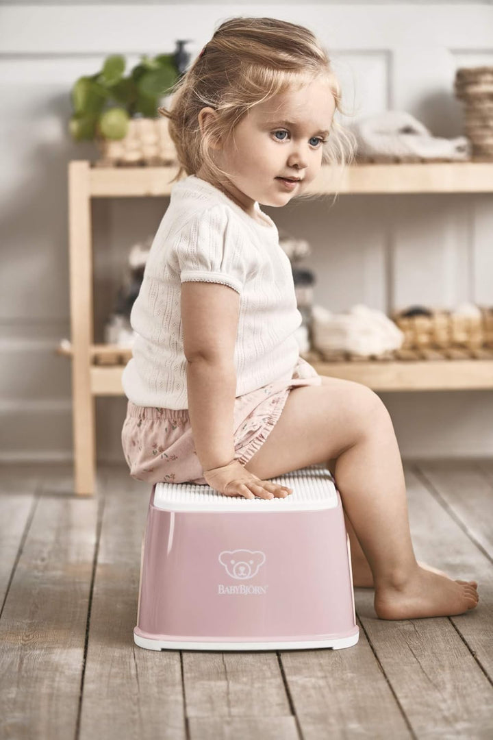 BabyBjörn Tritthocker, Blassrosa/Weiss, Blassrosa/Weiß