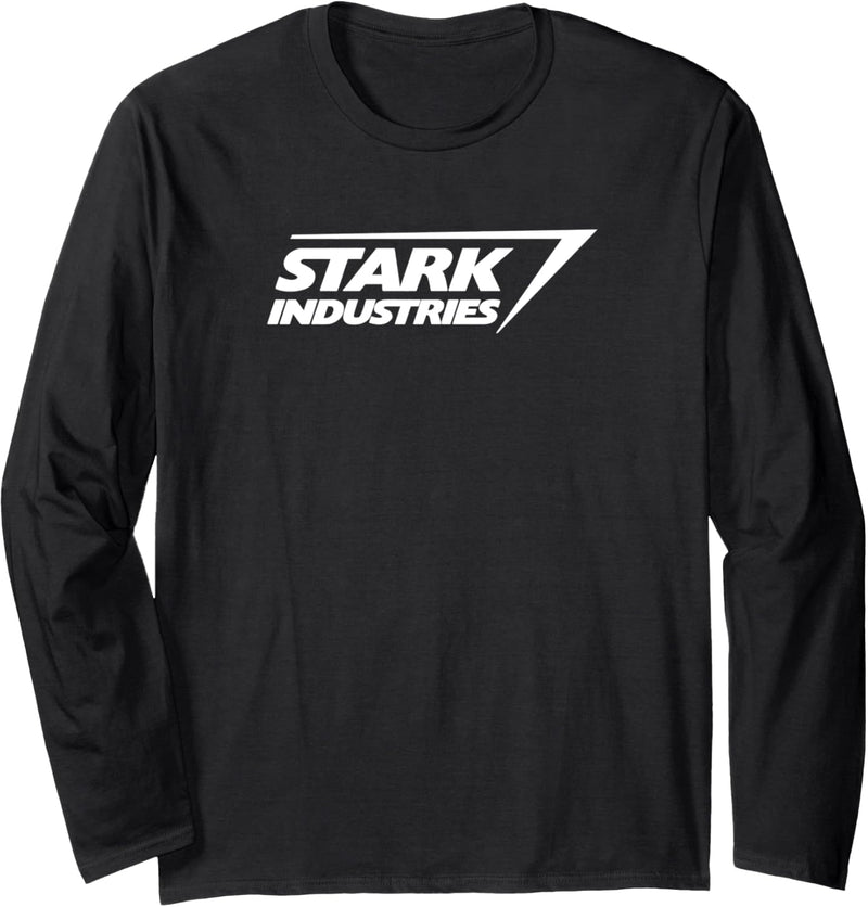 Marvel Iron Man Stark Industries Logo Langarmshirt