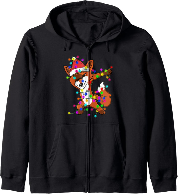 Funny Dabbing Fuchs - Lustige Geschenke zu Weihnachten Kapuzenjacke