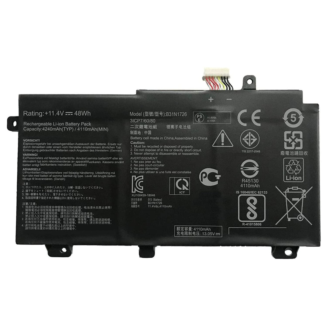 XITAIAN 11.4V 48Wh 4240mAh B31N1726 Ersatz Laptop Akku für Asus B31N1726 0B200-02910000 FX504 FX505