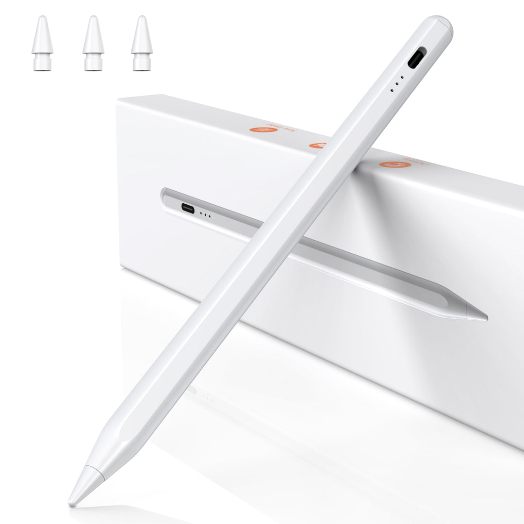 BAZO Stift für iPad Apple - 2018-2024 Pencil 2. Generation mit Schnellladeleistung Palm Rejection un