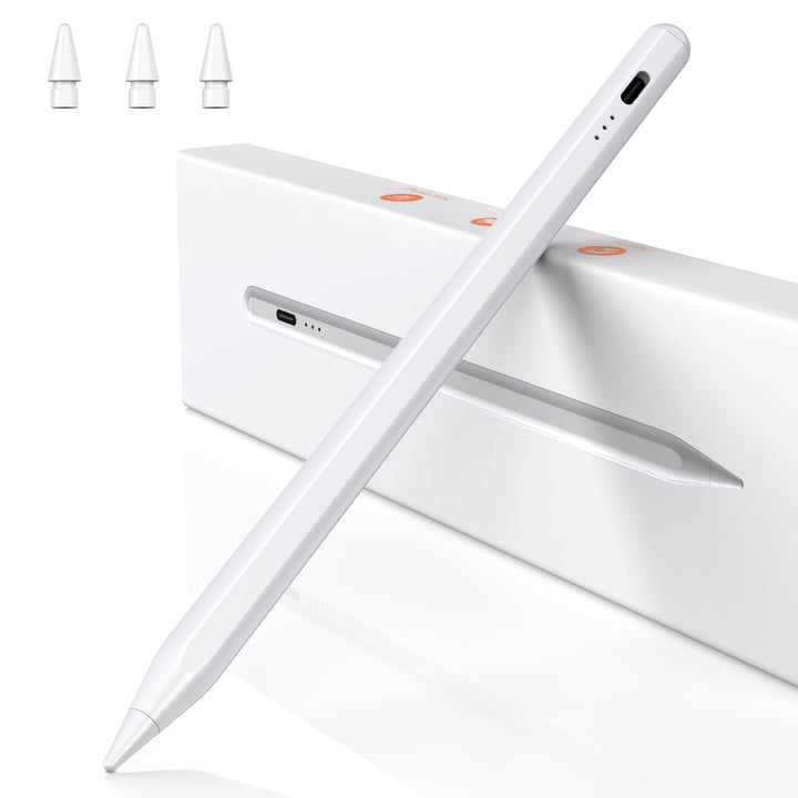 BAZO Stift für iPad Apple - 2018-2024 Pencil 2. Generation mit Schnellladeleistung Palm Rejection un