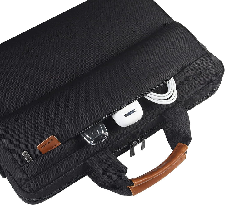 DOMISO Laptoptasche 17 Zoll Wasserabweisende Aktentasche Herren Business Schutztasche Notebook Tasch