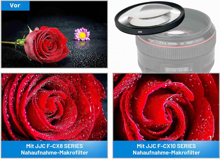 JJC 67 mm Close-up Nahlinsen Filter 4 Stück/Set 67MM, 67MM