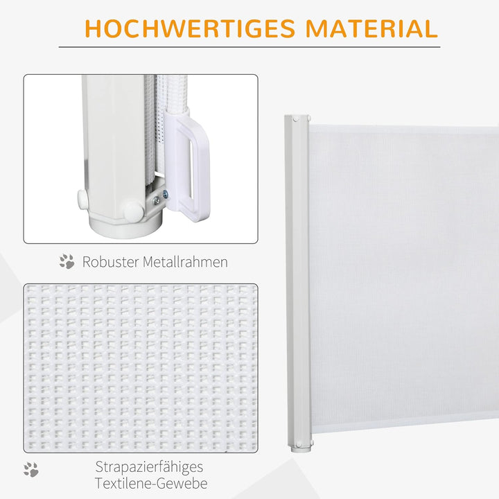 PawHut Hunde Türschutzgitter Treppenschutzgitter Treppenschutz Sicherheitstrennwand Hundegitter Tren