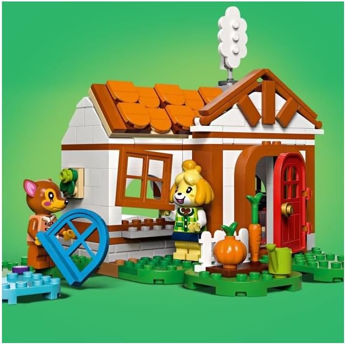 LEGO Animal Crossing Besuch von Melinda, kreatives Spielzeug für Kinder mit 2 Mini-Figuren aus der V