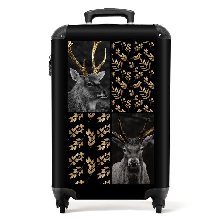 NoBoringSuitcases.com® Koffer Handgepäck Trolley Rollkoffer Kleine Reisekoffer mit 4 Rollen - Tiere