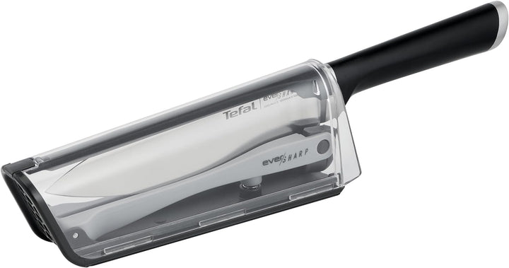 Tefal Ever Sharp Kochmesser 16,5 cm mit integriertem Schärfen, exklusive Guisationstechnologie (Pate