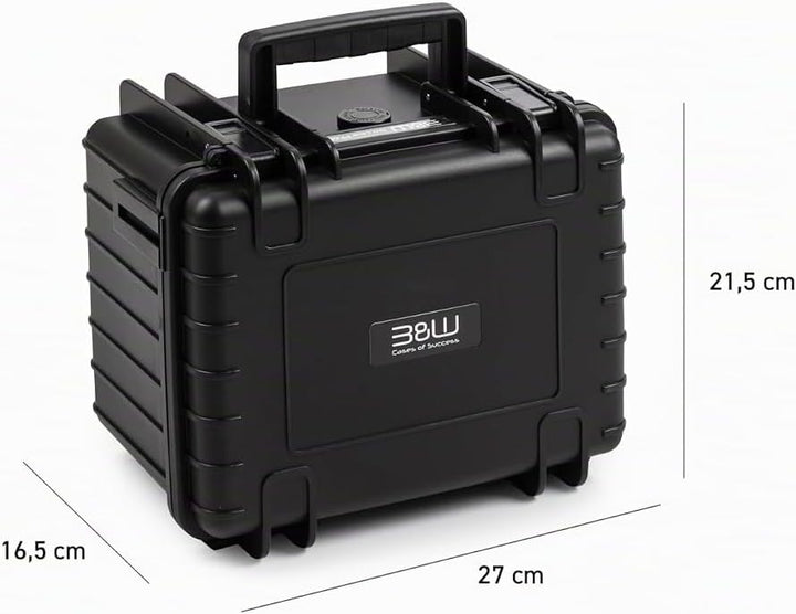B&amp;W Transportkoffer Outdoor - Typ 2000 - Schwarz mit variabler Facheinteilung - Wasserdicht nach IP6