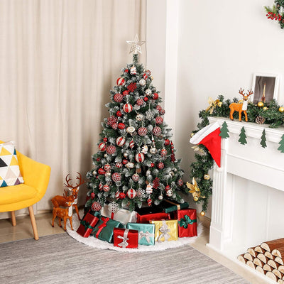 Yorbay künstlicher Weihnachtsbaum Tannenbaum mit Ständer 120cm-240cm für Weihnachten-Dekoration Mehr