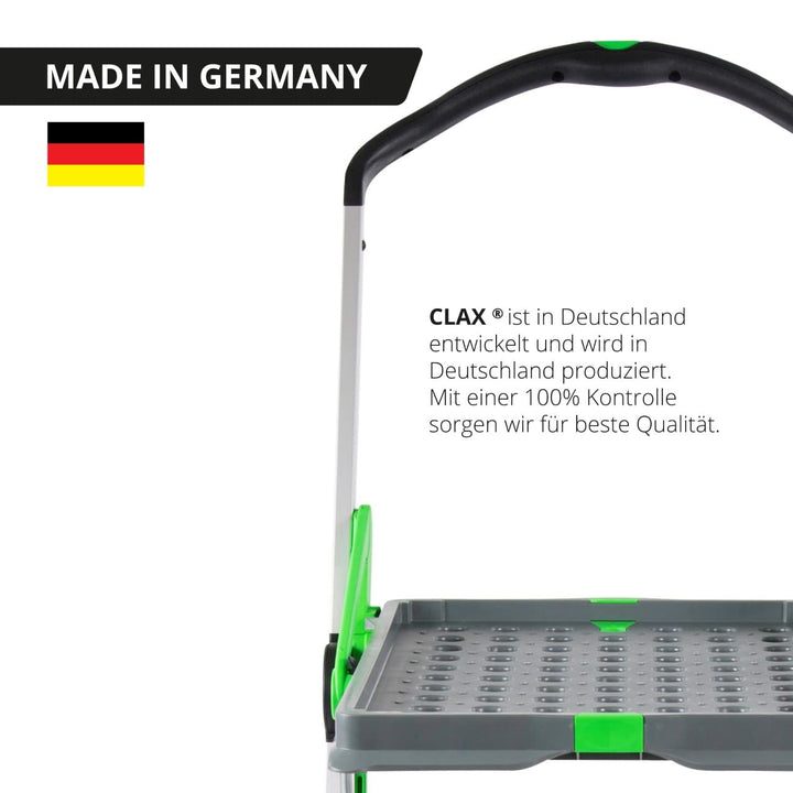 CLAX Transport- und Lagerwagen mit Klappbox - 2 Plattformen - faltbar