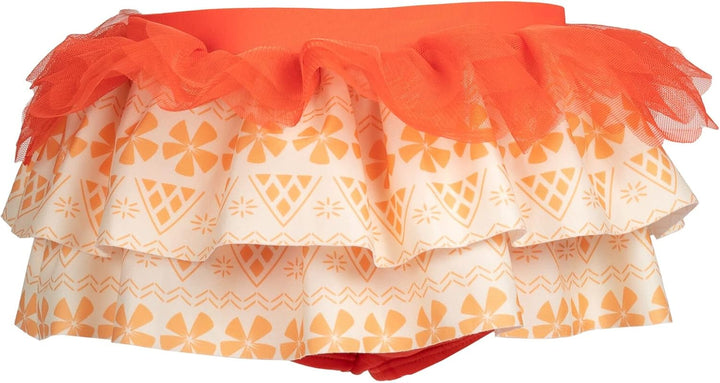 Disney Princess Moana Little Girls Tankini Top Swimsuit & Skirt Set Orange 5
