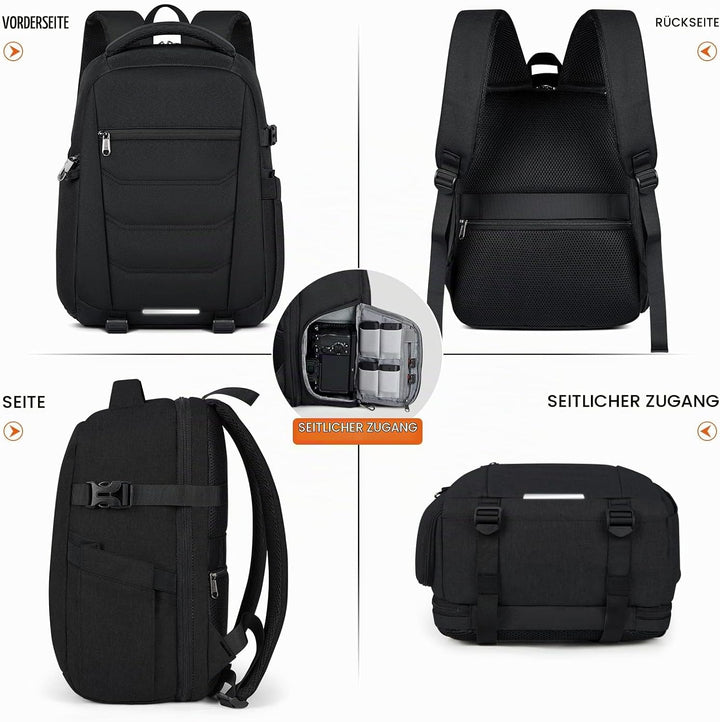 RAINSMORE Kamerarucksack Gross – Kameratasche Spiegelreflex für Fotografen, kamerarucksack mit 14 Zo
