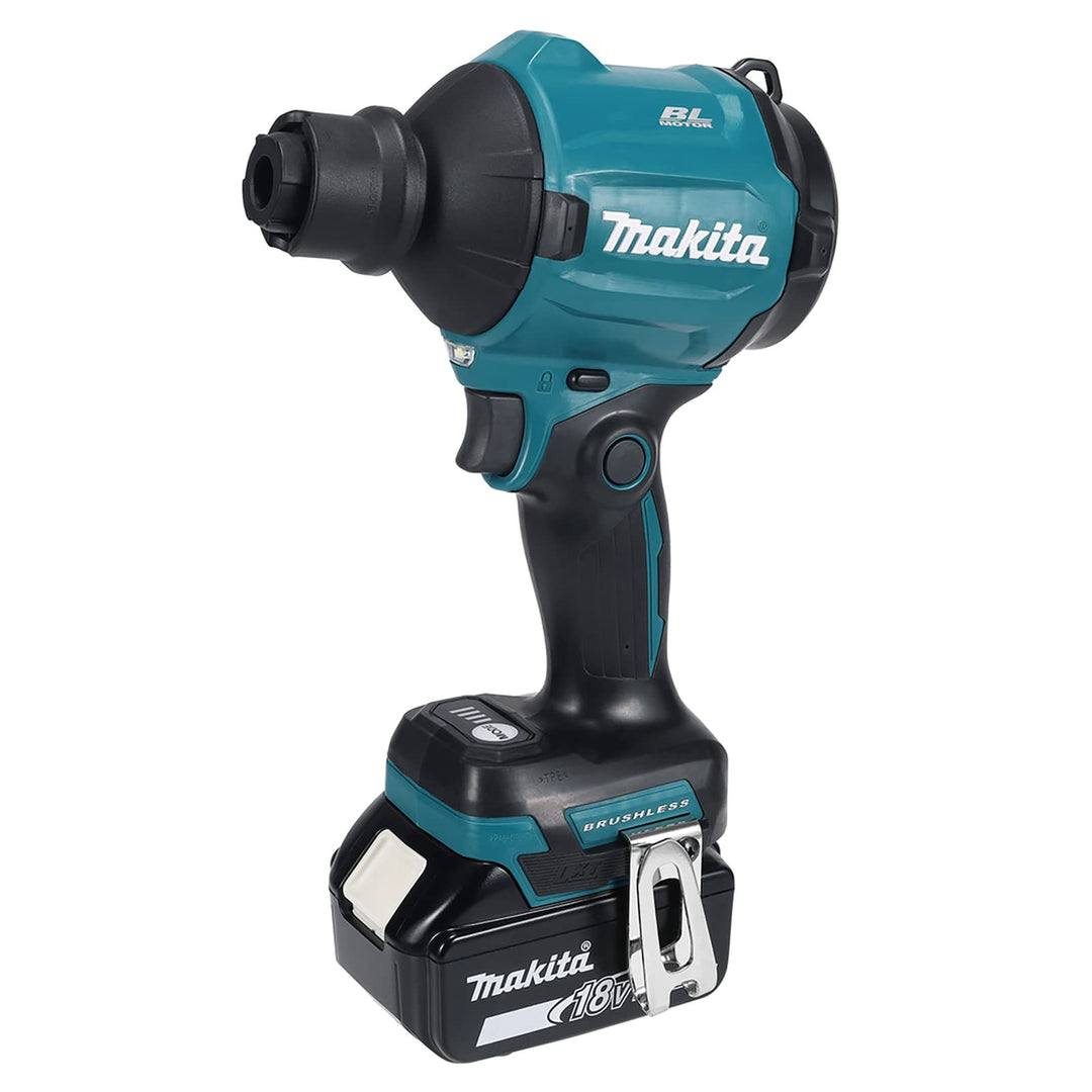 Makita DAS180RT 18V Li-Ion LXT Brushless Staubgebläse komplett mit 1 x 5,0 Ah Akku und Ladegerät