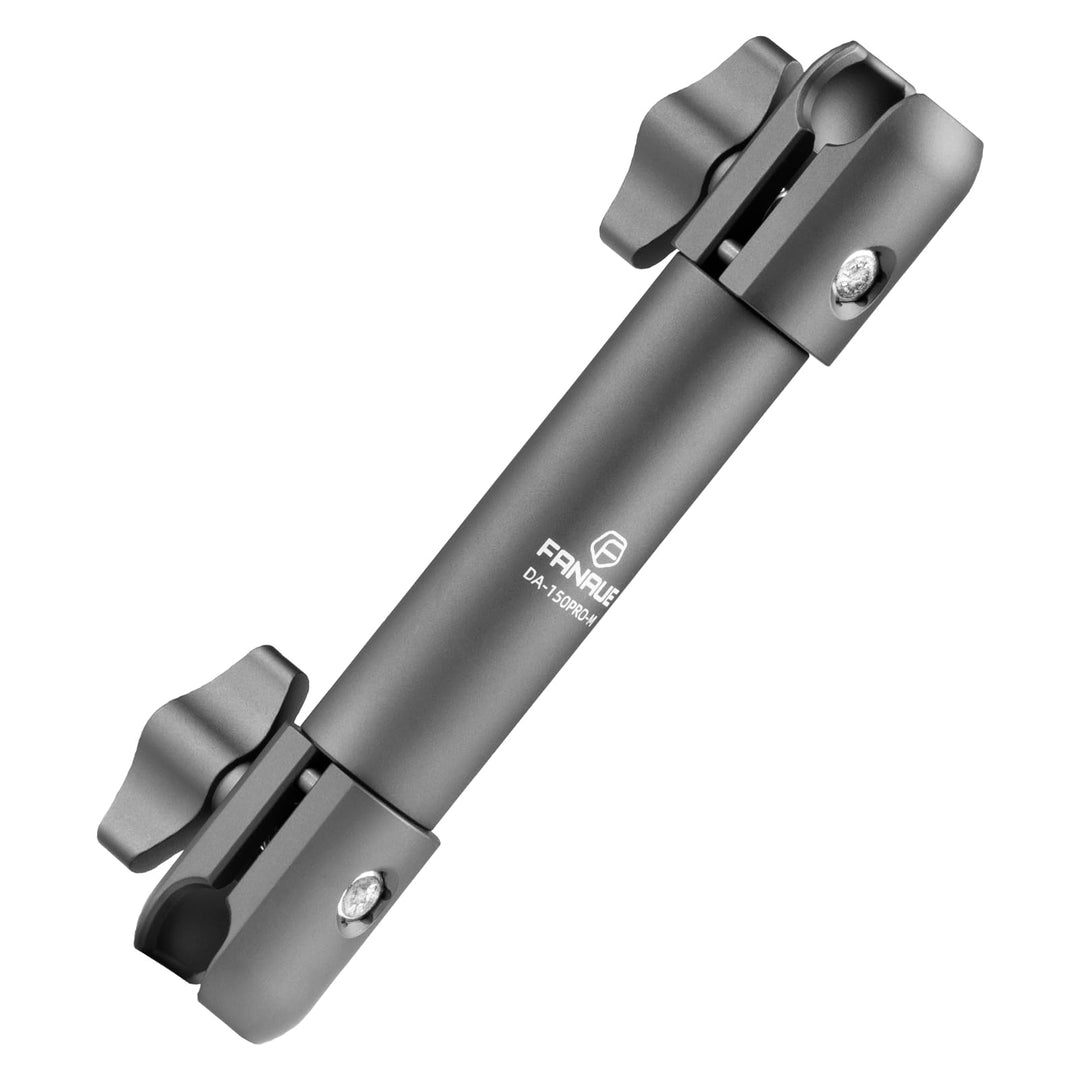 FANAUE - 15 cm Doppelhülsenarm, Halterung kompatibel mit 2 cm Arm, Aluminiumkonstruktion, passt auf