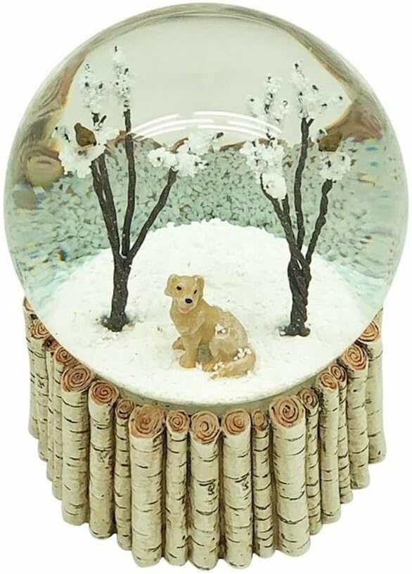 Unbekannt HSE Weihnachts-Schneekugel/Kuppel/Wasserball Dog & Birds