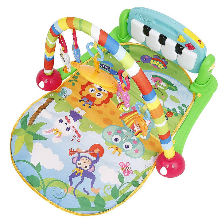 XUANYU Baby-Spielmatte, Spieldecke mit Spielbogen, Spielmatte Baby Faltbar, Lernspielzeug ab 0 Monat