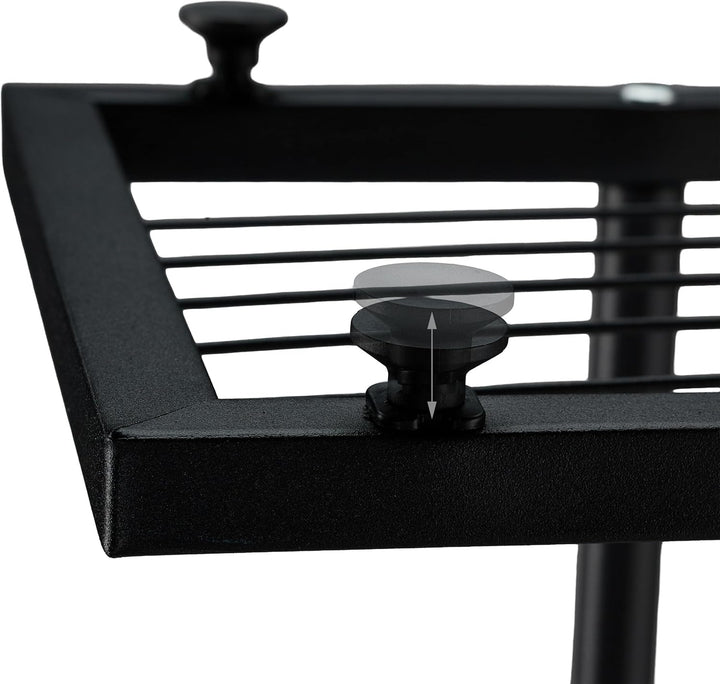 Relaxdays Blumenregal, 6 Ablagen für bis zu 7 Blumen- & Pflanzentöpfe, Metall, Pflanzentreppe, 109,5