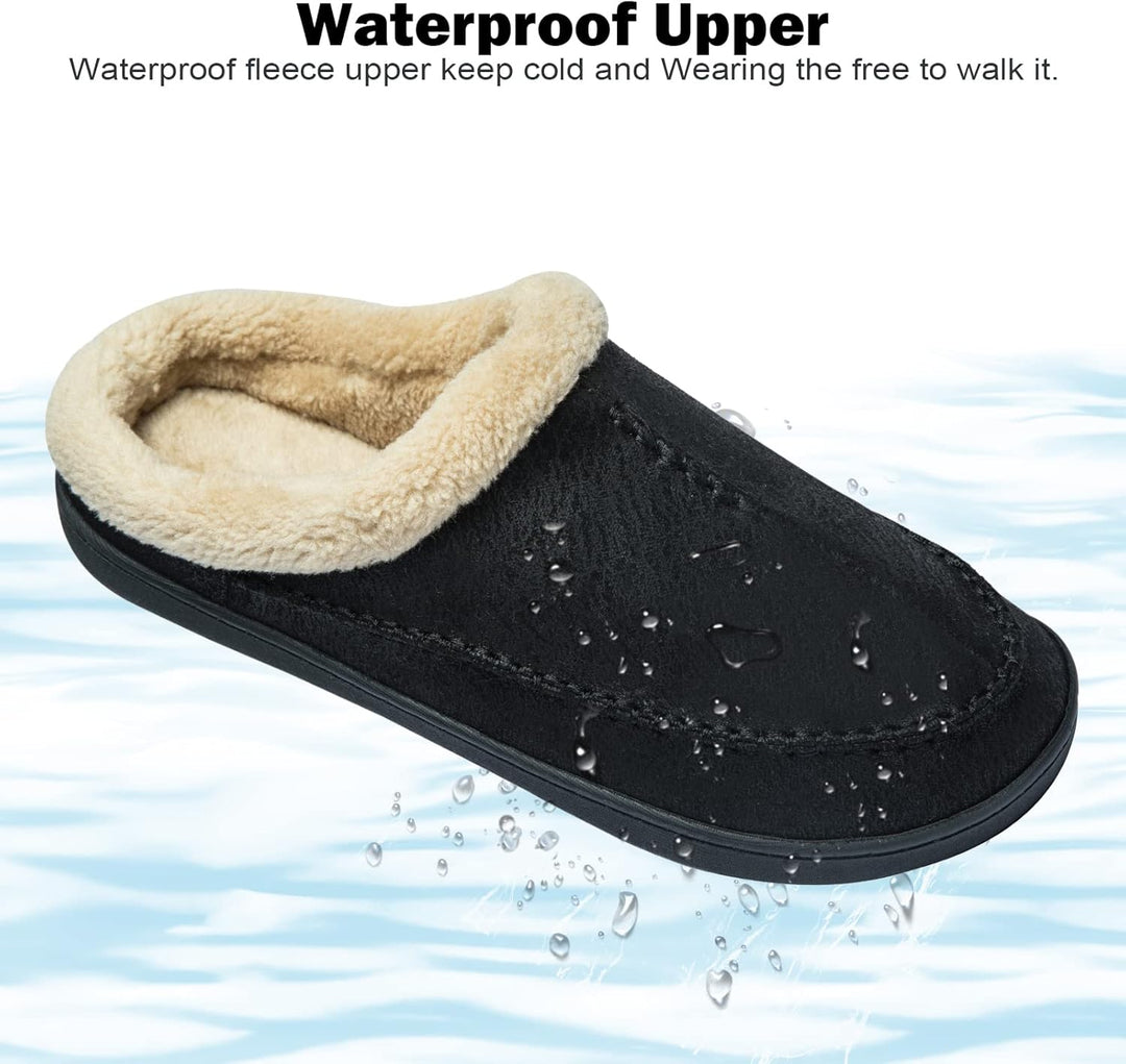 Miqieer Hausschuhe Herren Memory Foam Pantoffeln Warme Winter Plüsch Hüttenschuhe 39/40 EU 570 Schwa