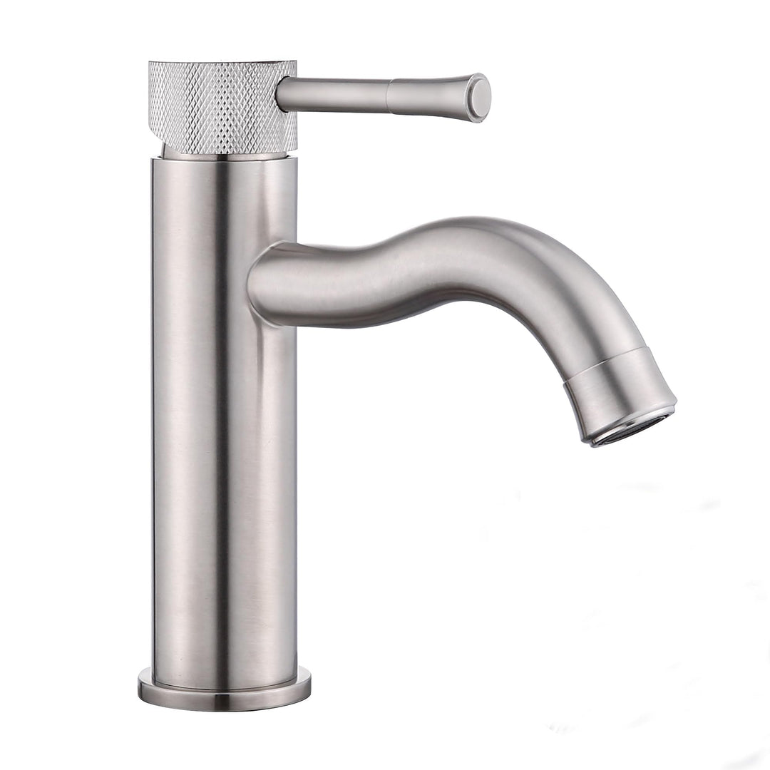 Armatur Badezimmer aus Gebürstetes Nickel mit Verlängerung,Strahlregler,Waschtisch Waschtisch,Wasser
