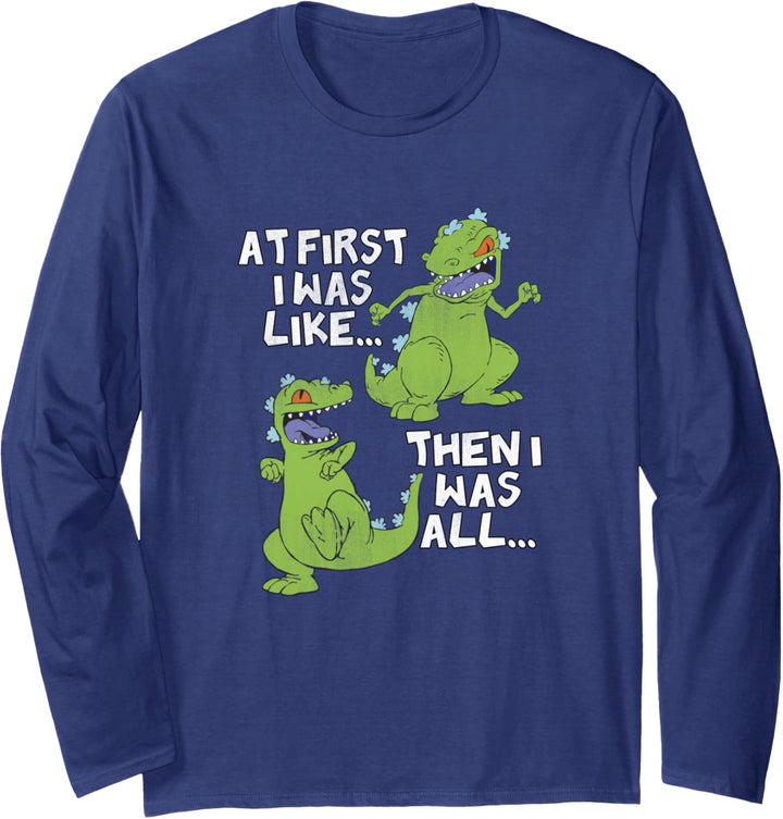 Rugrats Reptar At First I Was Then I Was Langarmshirt
