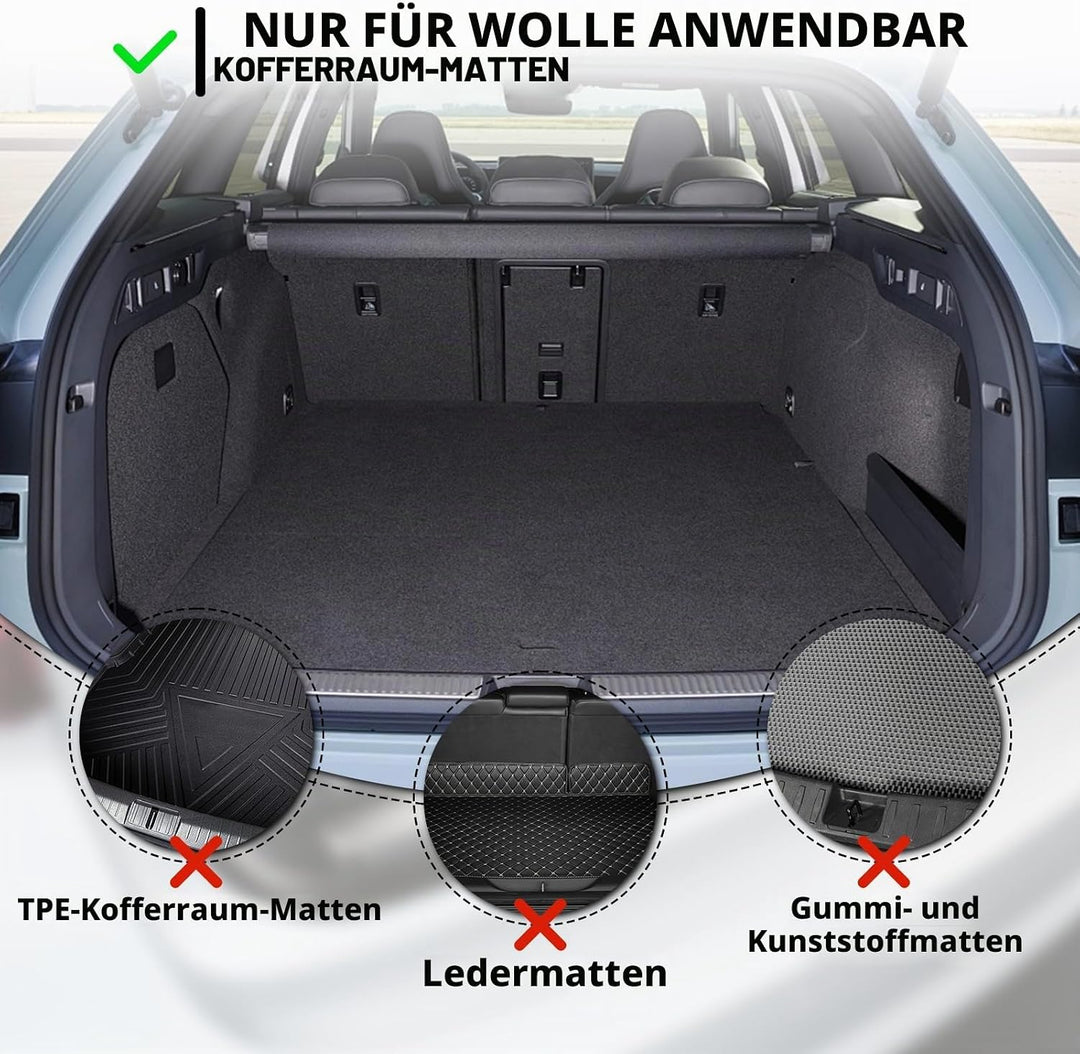 Kofferraum Klett Fixierung Gepäckfixierung Kofferraum Trenner für Auto-und SUV-Kofferräume zur siche