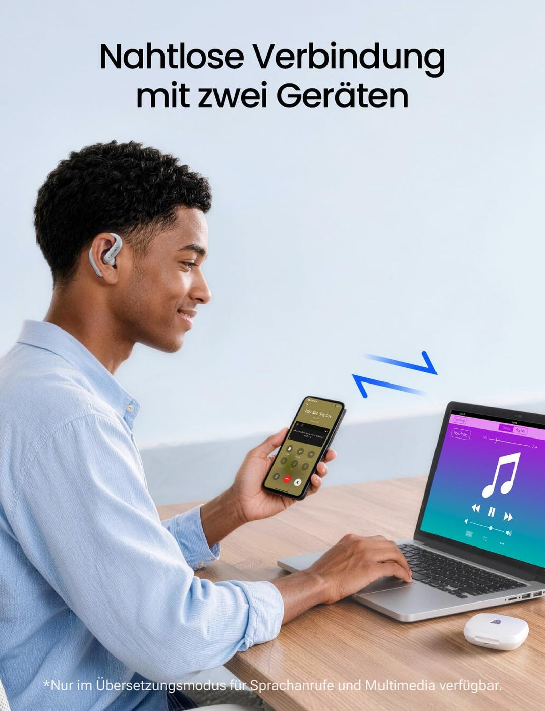 Timekettle LiveTalk KI-Echtzeit-Übersetzer-Ohrhörer, Open-Ear