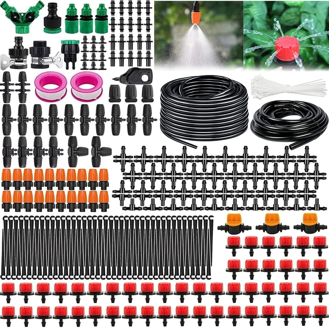 Garten BewässerungsSystem, 340Pcs Garten Bewässerung Kit,55M+15M Bewässerungsrohre,Automatik Tröpfch