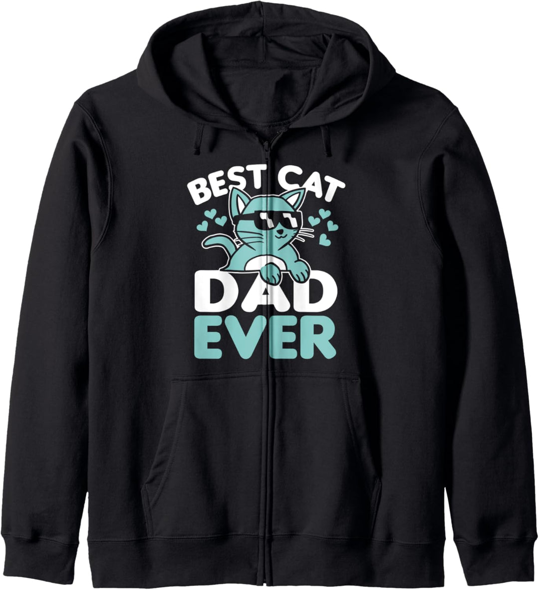 Funny Best Cat Dad Ever Kapuzenjacke
