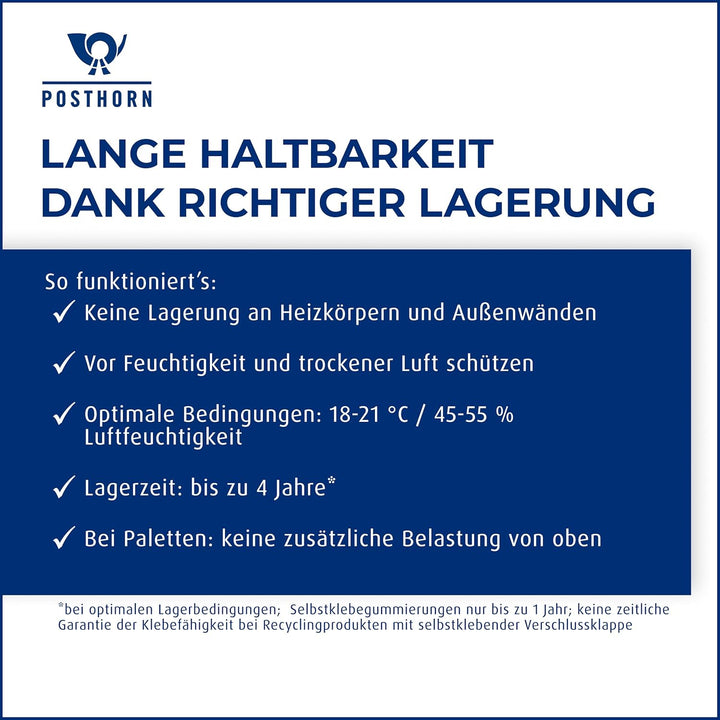 POSTHORN Versandtasche C5 (500 Stück), haftklebende Versandtaschen mit Fenster, braune Versandtasche