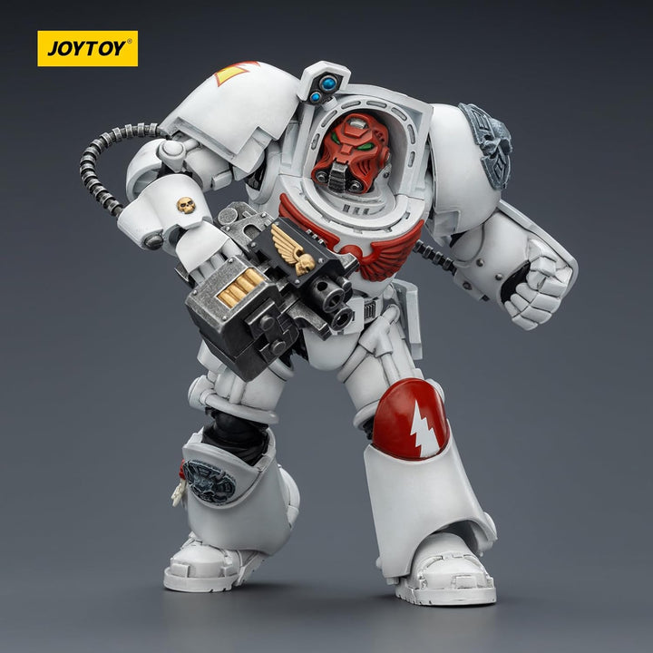 JOYTOY Warhammer 40K White Scars Terminator 2 with Power Fist and Storm Bolter 1/18 Action Figur，Sam
