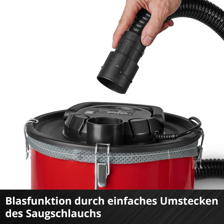 Einhell Aschesauger TC-AV 1830 D (800 W, 170 mbar Saugleistung, 18 L Auffangbehälter, Filtersystem,