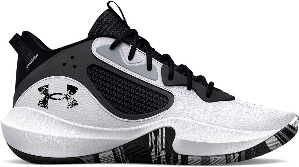 Under Armour Unisex Kinder Ua Gs Lockdown 6 Sneaker 39 EU 101 White Black Black, 39 EU 101 White Bla