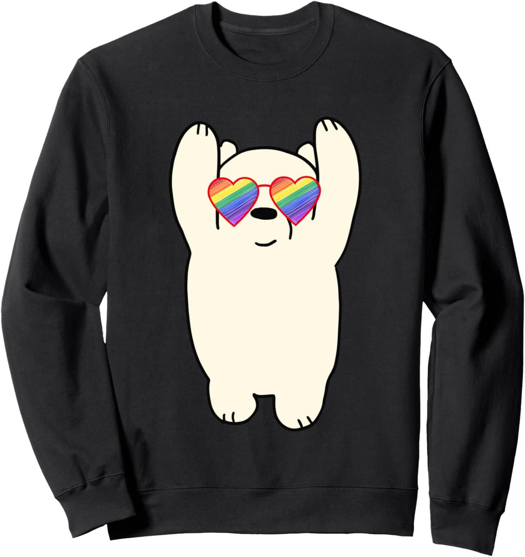 Niedliche weisse Bären Homosexuell LGBTQ Sachen Teen Girl Sweatshirt