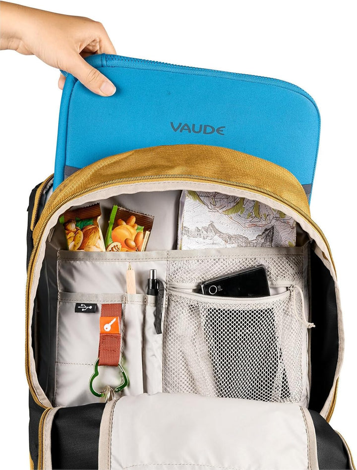 VAUDE Unisex Cycle 20 II Hinterradtaschen, Baltic sea/Umbra, Einheitsgrösse 20 L burnt yellow, 20 L