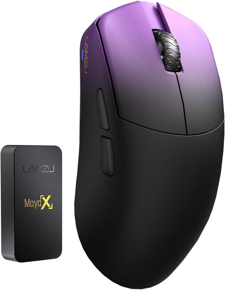 Lamzu MAYA X Kabellose Gaming-Maus, ultraleicht, 47 g, optischer Schalter, max 30000 dpi, symmetrisc