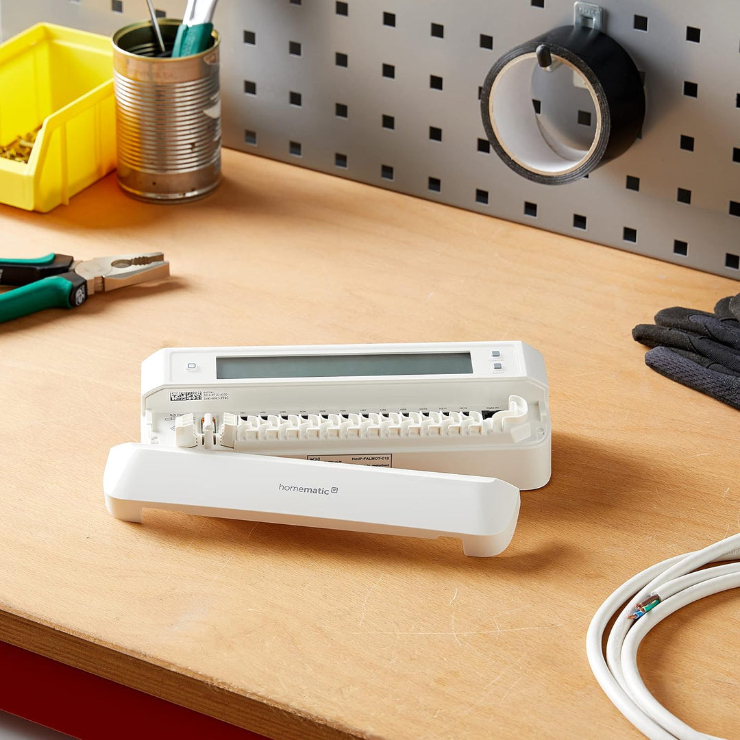 Homematic IP Smart Home Fussbodenheizungscontroller – 12-fach, motorisch, digitale Steuerung Fussbod
